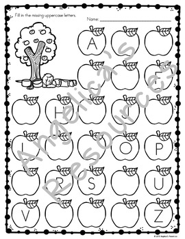 Johnny Appleseed Activities: Alphabet Tracing, Kindergarten Math Worksheets