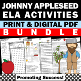 Johnny Appleseed Activities BUNDLE 3rd 4th Grade Reading P