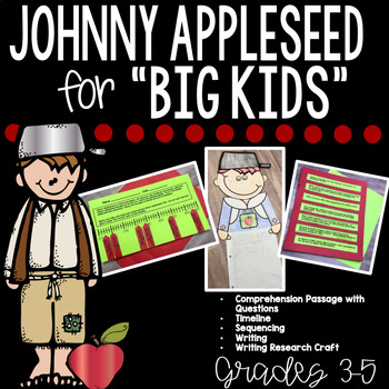 Preview of Johnny Appleseed Activities, Johnny Appleseed Quiz, Craft