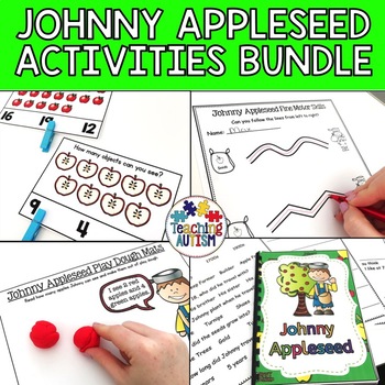 Preview of Johnny Appleseed Activities and Mini Unit