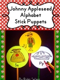 Johnny Appleseed: Alphabet Stick Puppets {Alphabet Activit