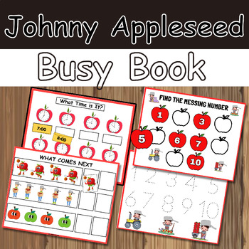 Johnny Appleseed Busy Book|Toddler Busy Book Printable | Autumn ...