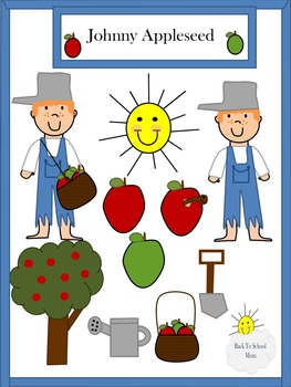 Preview of Johnny Appleseed Clipart
