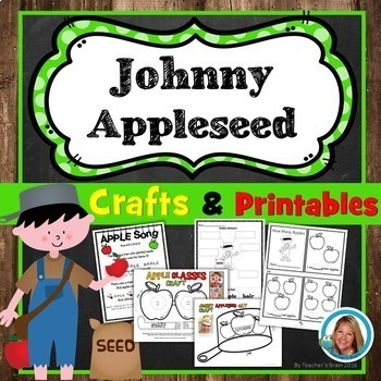 Preview of Johnny Appleseed Day Activities Kindergarten & 1st Grade