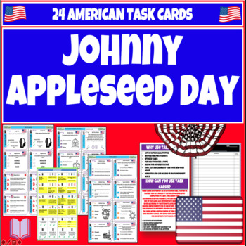 Preview of Johnny Appleseed Day Task Cards