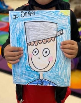 Johnny Appleseed Directed Drawing by First and Kinder Blue SKies