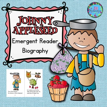 Preview of Johnny Appleseed Emergent Reader! Kindergarten 1st 2nd grade activities