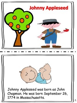 Preview of Johnny Appleseed Fact Booklet 