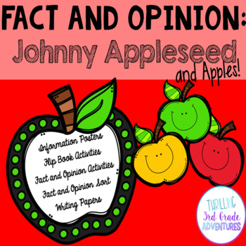 Preview of Johnny Appleseed Fact and Opinion Unit CCSS 3rd grade