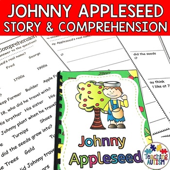 Preview of Johnny Appleseed Activities Story and Comprehension