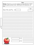 Johnny Appleseed Friendly Letter