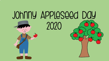 Preview of Johnny Appleseed Graph and Powerpoint- Google Slides 
