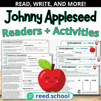 Preview of Johnny Appleseed Leveled Reading Comprehension: Fall Writing Activities