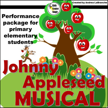 Preview of Johnny Appleseed Musical Performance Script for Elementary Students