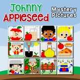Johnny Appleseed Mystery Picture Pixel Art Coloring Pages 