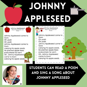 Preview of Johnny Appleseed Poem & Song: September Themes