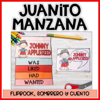 Preview of Johnny Appleseed: Reading Comprehension in Spanish | Juanito Manzana | Flip Book