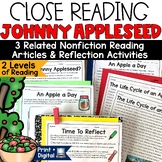 Johnny Appleseed Reading Passages Fall Activities Life Cyc