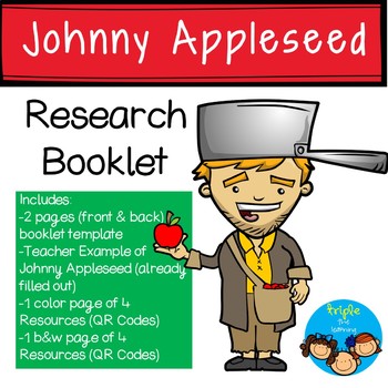 Preview of Johnny Appleseed-Historical Figure Research Booklet