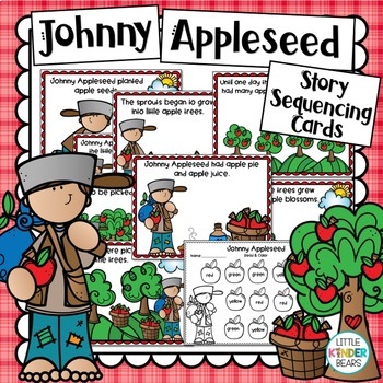 Preview of Johnny Appleseed | Sequence | Story Retelling Cards
