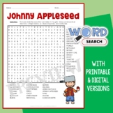 Johnny Appleseed Word Search Activity 2nd 3rd Grade Puzzle