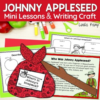 Preview of Johnny Appleseed Activities, Mini Lessons and Writing Craft
