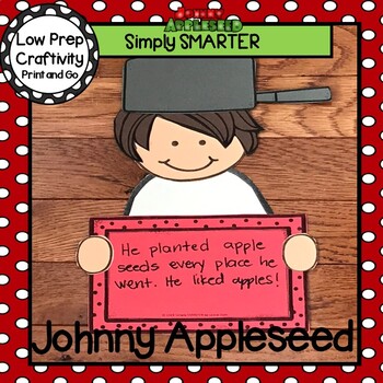 Preview of Johnny Appleseed Writing Cut and Paste Craftivity