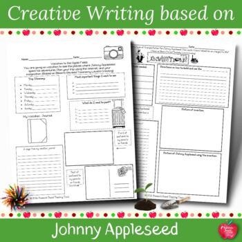 Preview of Johnny Appleseed Writing Packets