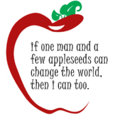 Johnny Appleseed treat tags cute printable quotes.