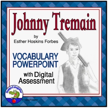Preview of Johnny Tremain Vocabulary PowerPoint - Story of the American Revolution - Easel