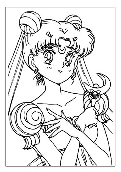 sailormoon coloring book pages