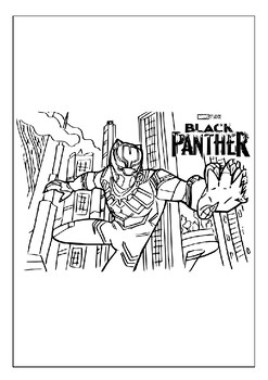 Join the Avengers with Printable Black Panther Coloring Pages Collection
