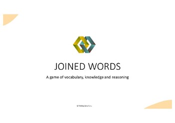 Preview of Joined Words - An innovative vocabulary game that teaches compound words