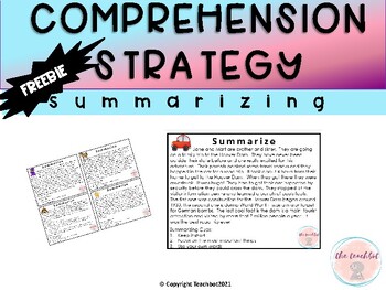 Preview of Summarizing Task Cards
