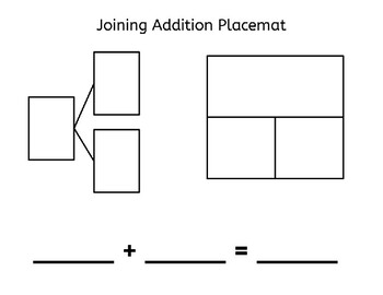 Preview of Joining Addition Placemats