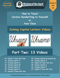 Distance Learning Handwriting Videos - Joining Capitals to