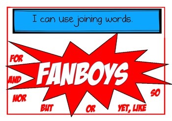 ScrappyGuy Designs: Writing Wednesday - FANBOYS