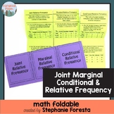 Joint, Marginal, & Conditional Relative Frequency Foldable