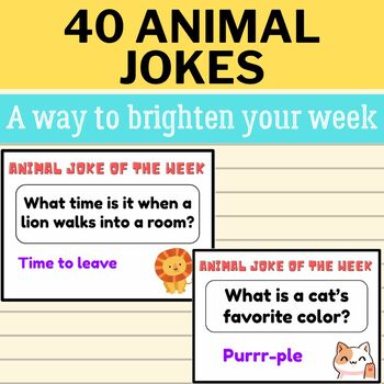 Preview of Joke of the Week 40 Animal Themed Jokes To Brighten Your Week