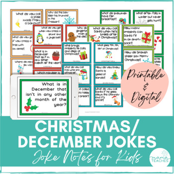 Jokes for Kids - Christmas/December by MamaTeachesStore | TpT