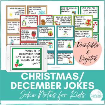 Jokes for Kids - Christmas/December by MamaTeachesStore | TPT