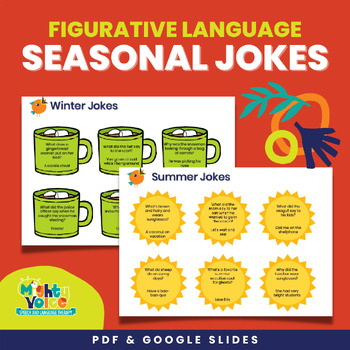 Preview of Figurative Language & Multiple Meaning Jokes for Fall, Winter, Spring & Summer