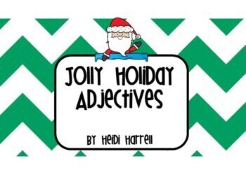Preview of Jolly Holiday Adjectives - BOOM Cards