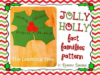 Preview of Jolly Holly Fact Family Template