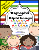 Phonics Digraphs and Diphthongs Activities