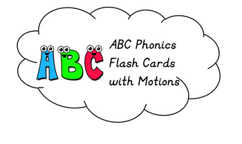 Preview of Jolly Phonics Flash Cards with Motions