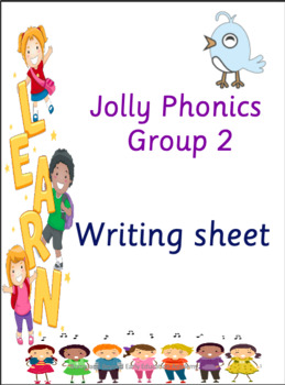 jolly phonics group 2 spelling writing sheet by munira dhamani tpt