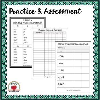 phonics group 4 revision worksheet and activity pack ai