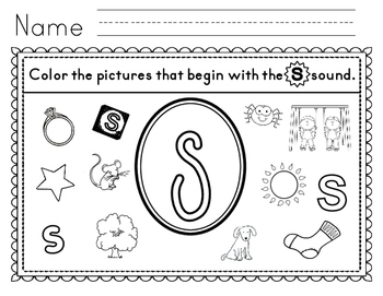 Phonics - I Spy Search and Find Picture Worksheets by Lisa Sadler