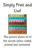 Jolly Phonics Letter and Digraph Flashcards - All Seven Un